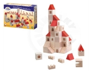 Detoa Cube kit 2,5cm wood town 100 pieces in a box 29x19x6cm