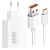 Xiaomi 45W USB-A nabíječka, adaptér s USB-C 3A kabelem - bílá (MDY-17-EF)