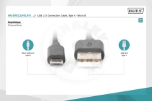 Digitus USB 2.0 cable A - micro USB B - 1m