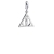 Harry Potter Sterling Silver Deathly Hallows Slider Charm