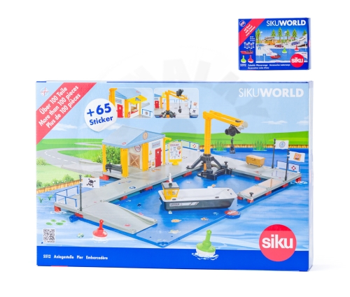 SIKU World - nakládací přístav s molem a člunem_(1)