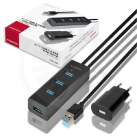AXAGON HUE-S2BP, 4x USB3.0 CHARGING hub