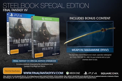 Final Fantasy XV - Steelbook Edition (PS4) použité