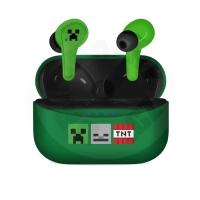 OTL - Minecraft dětská bezdrátová sluchátka do uší  (TWS) - zelená