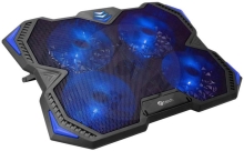 C-TECH Cooling mat Zefyros 17,3" - blue backlight