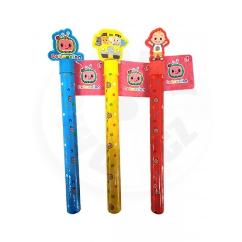 Cocomelon bublifuk trubice 37cm - žlutý
