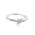 Harry Potter Sterling Silver Lightening Bolt Ring with Crystal Elements  Medium (M)