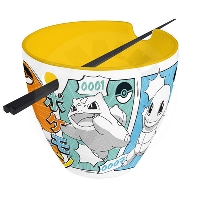 Pokémon - Ramen Bowl with chopsticks - "Starters Manga"
