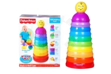FISHER PRICE - BRILLIANT BASICS STACK & ROLL CUPS (W4472) FISHER PRICE - BRILLIANT BASICS STACK & ROLL CUPS (W4472)