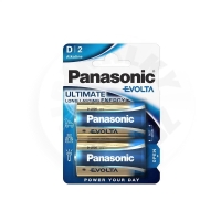 PANASONIC Alkalické baterie EVOLTA Platinum D 1,5V (Blistr 2ks) PANASONIC Alkalické baterie EVOLTA Platinum D 1,5V (Blistr 2ks)