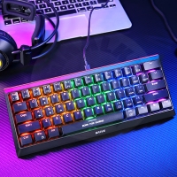 Marvo Hecate 61R - herní klávesnice, černá, RGB, mechanická, červené switche, bezdrát, US