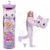 Barbie Cutie Reveal Sladké mašle fialová JJP64