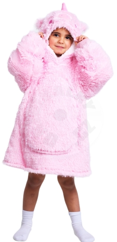 Cozy Noxxiez CH305 Jednorožec -hřejivá televizní mikinová deka s kapucí pro děti 3 - 6 let_(1)