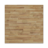 BRIXIES Plus 225.002 Designová podložka na stavění - dřevo 25,5 x 25,5 cm