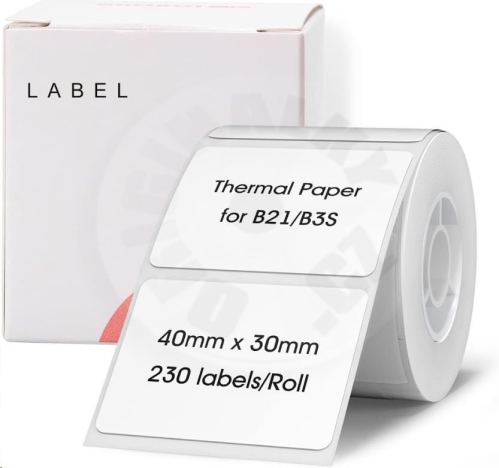 Niimbot štítky R 40x30mm 230ks White pro B21, B21S, B3S, B1 (1)