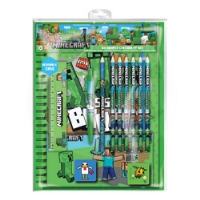 Minecraft 12-Piece Stationery Set A4 Bumper