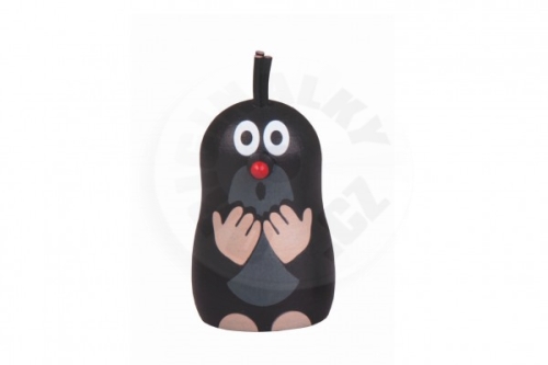 Detoa Dřevěný magnet Krtek udivený 5cm