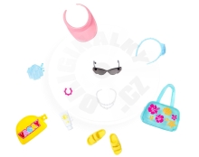 Barbie Módní příběhy - žluté pantofle