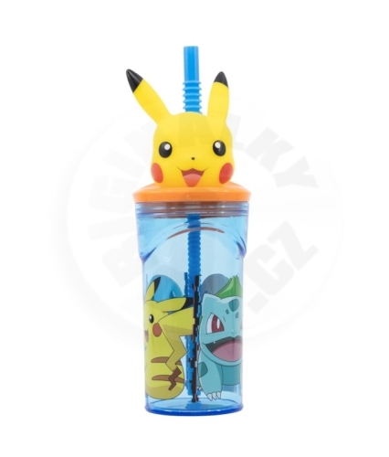 Kelímek s 3D figurkou - Pokémon Pikachu 360 ml