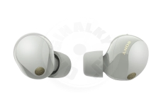 Sony bezdrátová sluchátka WF-1000XM5 s technologií pro potlačení okolního hluku, stříbrná