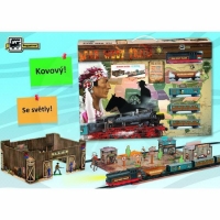 Pequetren westernový vlak s modelem městečka z Divokého západu Pequetren westernový vlak s modelem městečka z Divokého západu