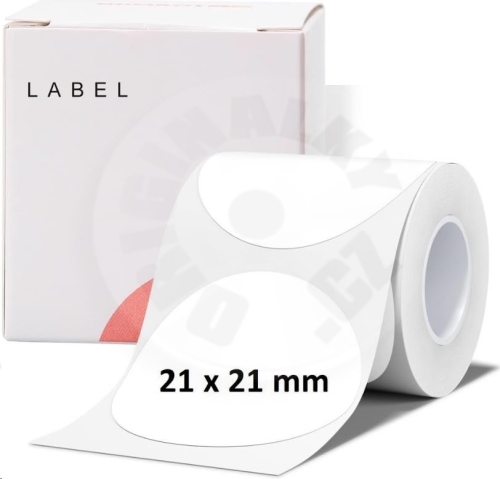 Niimbot štítky R 21x21mm 300ks RoundB pro B21, B21S, B3S, B1 (2)