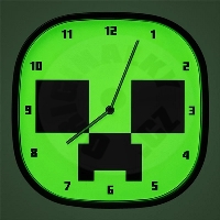 Hodiny - Minecraft Creeper Glow In The Dark Hodiny - Minecraft Creeper Glow In The Dark