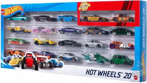 Mattel Hot Wheels - Sada 20 Autíček