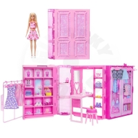 Barbie Šatník snů v pastelových barvách s panenkou HXD58