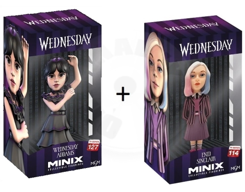 MINIX Netflix TV: Wednesday - 2 Pack (Wednesday in Ball Dress + Enid) (1)