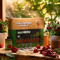 Hot Chip Chilli Peppers Growking Kit - Easy Grow Hot Chip Chilli Peppers Growking Kit - Easy Grow