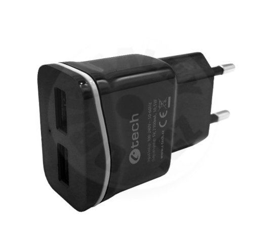 C-tech Universal USB Charger - White