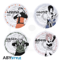 NARUTO SHIPPUDEN - Set of 4 Plates - Characters