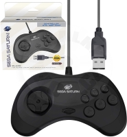 Retro-Bit SEGA Saturn Control Pad Model 2 USB Black Retro-Bit SEGA Saturn Control Pad Model 2 USB Black