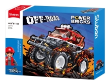 Sluban Power Bricks Natahovací Červený Off-Road GO