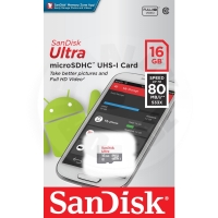 SanDisk MicroSDHC Ultra 16GB Ultra, Class 10 SanDisk MicroSDHC Ultra 16GB Ultra, Class 10