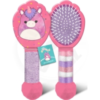 SQUISHMALLOWS kartáč na vlasy s 6 gumičkami