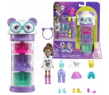 Mattel Polly Pocket - Style Spinner Fashion šatník - panda (HKW05)