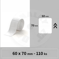 Niimbot štítky T 60x70mm 110ks Bílé pro B3S Niimbot štítky T 60x70mm 110ks Bílé pro B3S