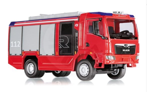 Wiking - hasičský vůz Rosenbauer AT LF MAN_(1)